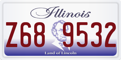 IL license plate Z689532
