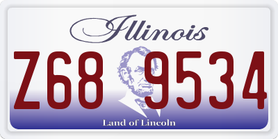 IL license plate Z689534