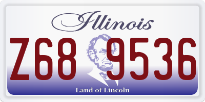 IL license plate Z689536