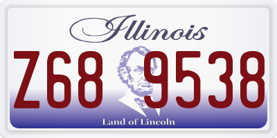 IL license plate Z689538