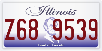 IL license plate Z689539