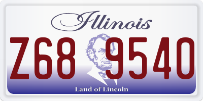 IL license plate Z689540