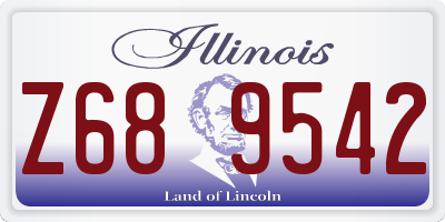 IL license plate Z689542