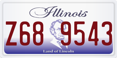 IL license plate Z689543