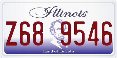 IL license plate Z689546