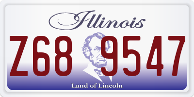 IL license plate Z689547