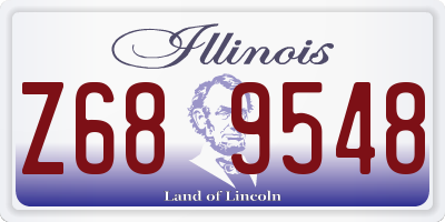 IL license plate Z689548