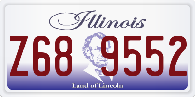 IL license plate Z689552