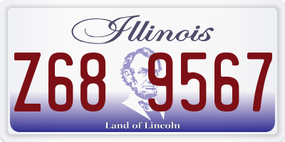 IL license plate Z689567