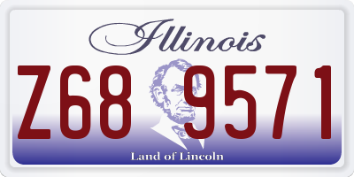 IL license plate Z689571