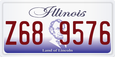 IL license plate Z689576