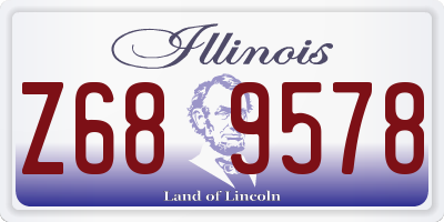IL license plate Z689578