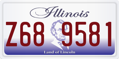IL license plate Z689581
