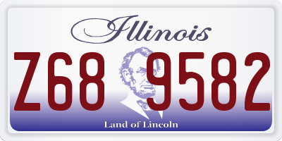 IL license plate Z689582