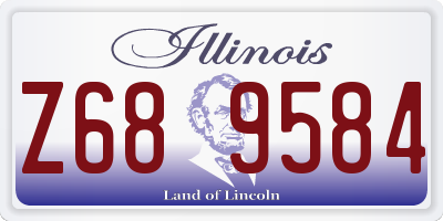 IL license plate Z689584