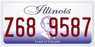 IL license plate Z689587