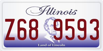 IL license plate Z689593
