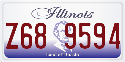 IL license plate Z689594