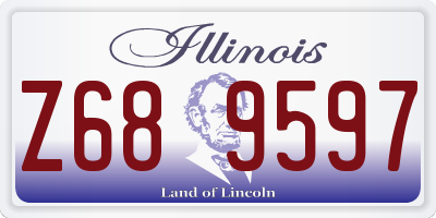 IL license plate Z689597