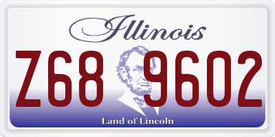 IL license plate Z689602