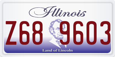 IL license plate Z689603