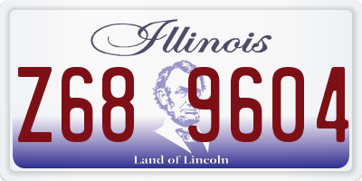IL license plate Z689604