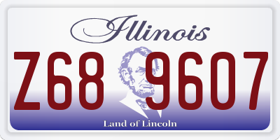 IL license plate Z689607
