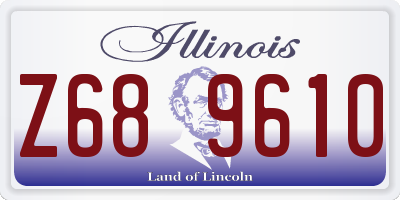 IL license plate Z689610
