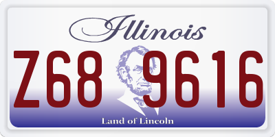 IL license plate Z689616