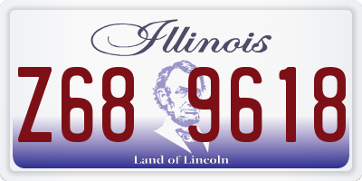 IL license plate Z689618