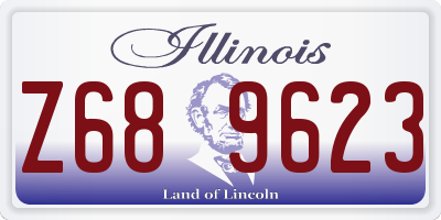 IL license plate Z689623