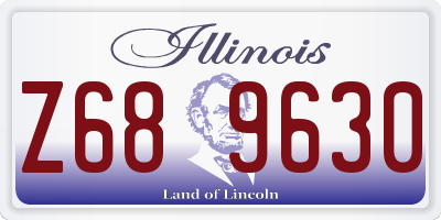 IL license plate Z689630