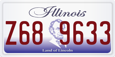IL license plate Z689633