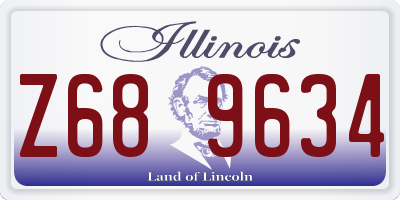 IL license plate Z689634