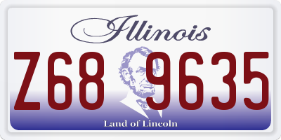 IL license plate Z689635