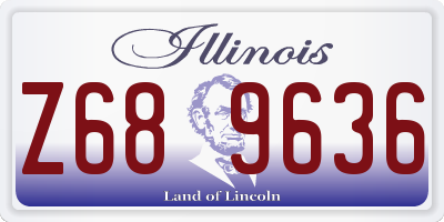 IL license plate Z689636