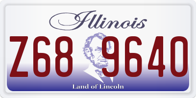IL license plate Z689640