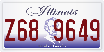 IL license plate Z689649