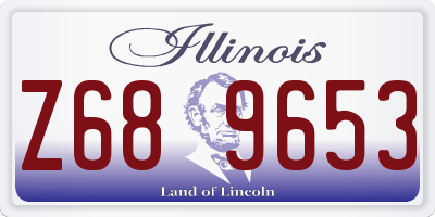 IL license plate Z689653