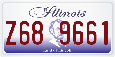 IL license plate Z689661