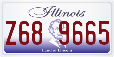 IL license plate Z689665