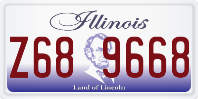 IL license plate Z689668