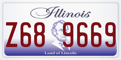IL license plate Z689669