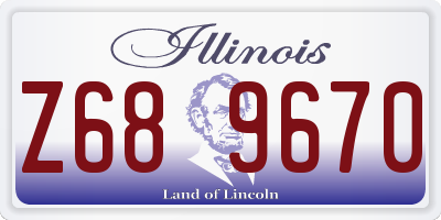 IL license plate Z689670