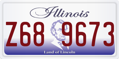 IL license plate Z689673