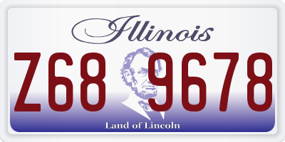 IL license plate Z689678