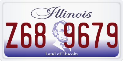 IL license plate Z689679