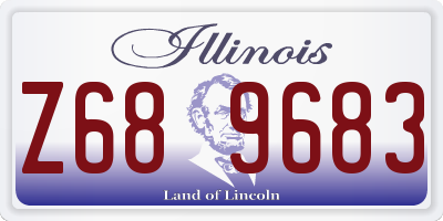 IL license plate Z689683