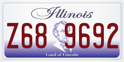 IL license plate Z689692