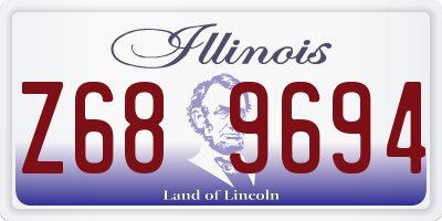 IL license plate Z689694